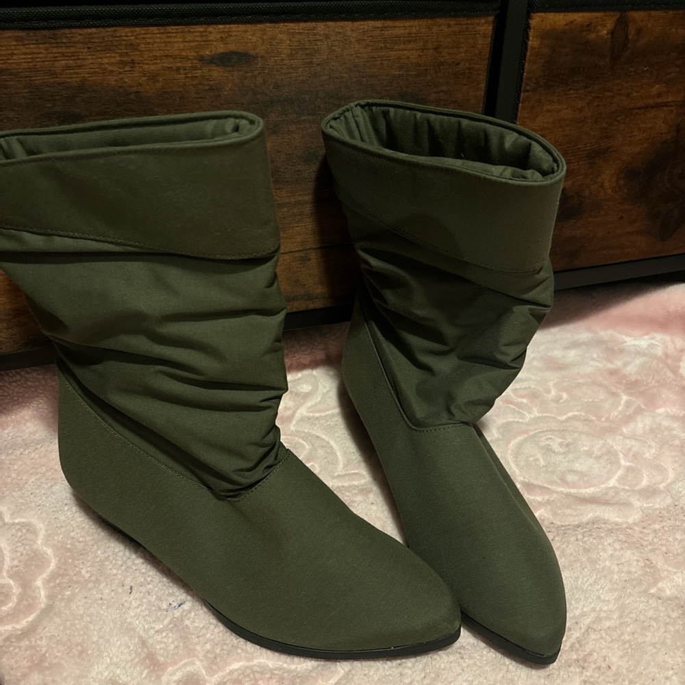 Stylish Olive Ankle Booties for Women